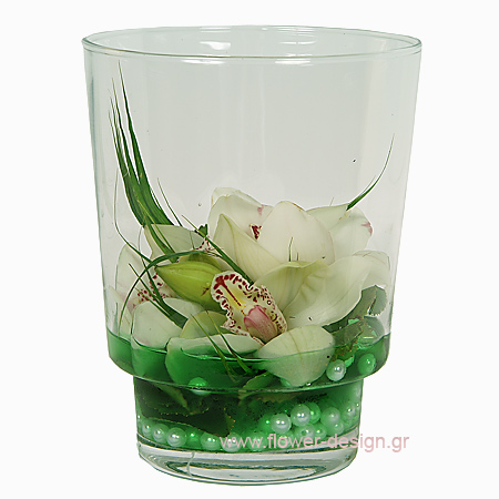 Wild Orchis and Pearls - GLASS 18012
