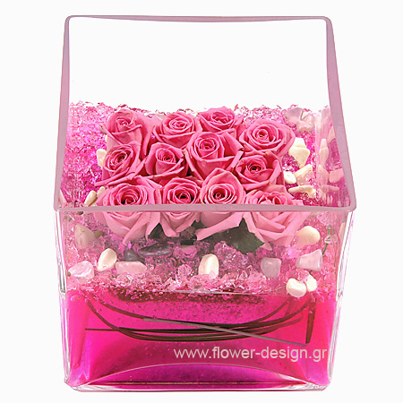 Roses and Grass - GLASS 18025
