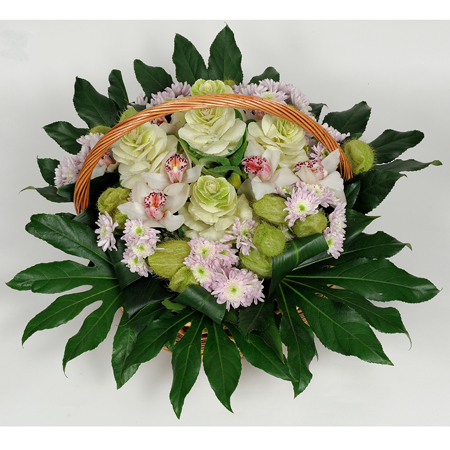 basket with Brassica