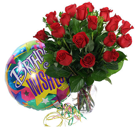 Τριαντάφυλλα σε Βάζο με Μπαλόνι  - ROSE 42022