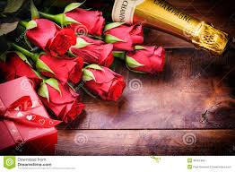 Σαμπάνια μίνι και Τριαντάφυλλα  - VAL001204
