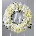 Wreath with roses, lilies and chrysanthemums - COND 39053