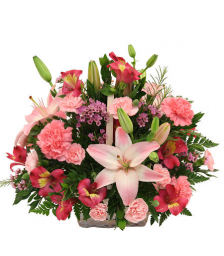 Mix flowers in a basket with toys - BIRTH 16007