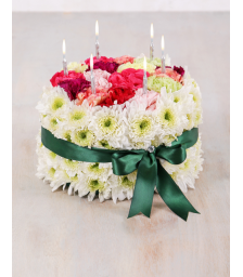 Cake from Mix Flowers