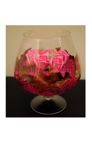 Roses Glass Arrangements - GLASS 18008