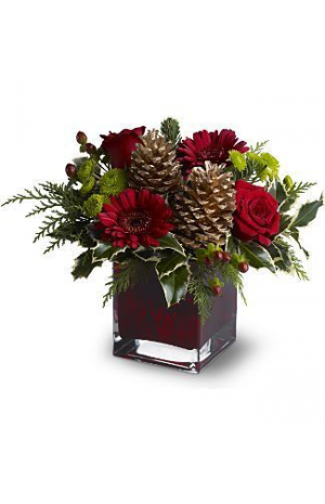 Σύνθεση Χριστουγέννων με Τριαντάφυλλα και Ζέρμπερες - XRI 021024