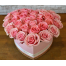 Pink Heart Shaped Box With Pink Roses